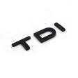 Emblème de coffre Audi TDI Black Edition, logo noir sport et élégant