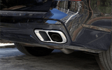 Embouts de sortie d'échappement look BMW M pour BMW X5 G05, X6 G06 et X7 G07, coloris chrome, sortie double
