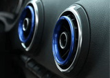 Entourages de grilles de ventilation colorés pour Audi A3, S3 8V (2013 à 2020), vue 13