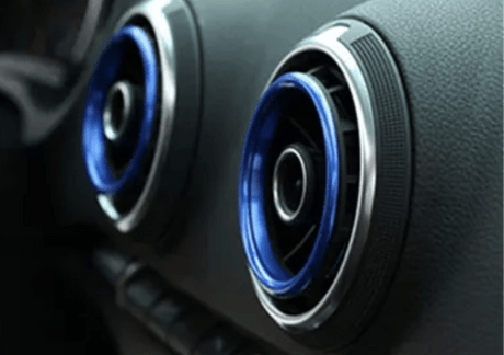 Entourages de grilles de ventilation colorés pour Audi A3, S3 8V (2013 à 2020), vue 13