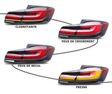 Feux Arrières OLED look LCI G30 pour BMW Série 5 F10 (2010 à 2017), vue 6