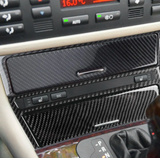 Garniture console centrale look carbone pour BMW Série 3 E46 (1997 à 2006), garnitures inférieures et supérieures