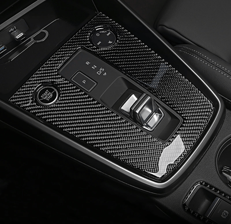 Garniture entourage de levier look carbone pour Audi A3, S3, RS3 8Y (2021 à 2024)