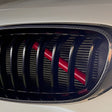 Garnitures V-Brace pour barres de renfort de calandre BMW, coloris rouge