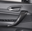 Garnitures poignées de portes intérieures carbone pour BMW Série 1 F20 (2011 à 2019), 3 portes