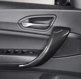 Garnitures poignées de portes intérieures carbone pour BMW Série 1 F20 (2011 à 2019), 3 portes