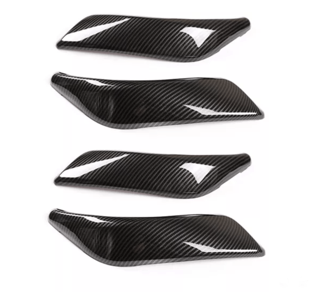 Garnitures poignées de portes intérieures carbone pour BMW Série 1 F20 (2011 à 2019), 5 portes
