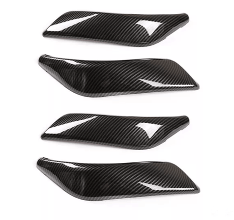 Garnitures poignées de portes intérieures carbone pour BMW Série 1 F20 (2011 à 2019), 5 portes