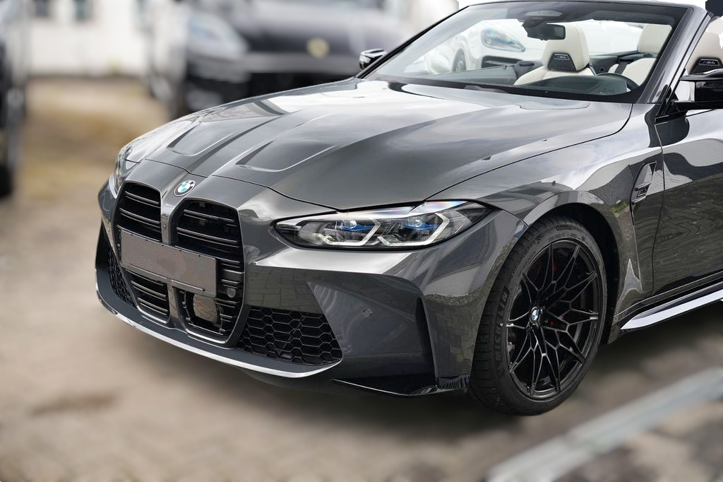Grille de calandre look M4 CS noir brillant pour BMW Série 4 G22 G23 type M Performance (2020 à 2026), vue 3