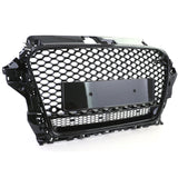 Grille de calandre nid d'abeille look RS3 pour Audi A3 8V (2012 à 2020), vue 2