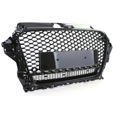 Grille de calandre nid d'abeille look RS3 pour Audi A3 8V (2012 à 2020), vue 2