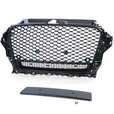 Grille de calandre nid d'abeille look RS3 pour Audi A3 8V (2012 à 2020), vue 4