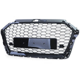 Grille de calandre nid d'abeille look RS3 pour Audi A3 8V (2012 à 2020), phase 2 (août 2016 à 2020), vue 7