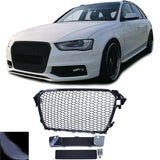 Grille de calandre nid d'abeille look RS4 pour Audi A4 B8 (2007 à 2015)