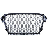 Grille de calandre nid d'abeille look RS4 pour Audi A4 B8 (2007 à 2015), vue 5