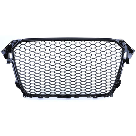 Grille de calandre nid d'abeille look RS4 pour Audi A4 B8 (2007 à 2015), vue 5