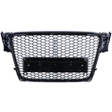 Grille de calandre nid d'abeille look RS4 pour Audi A4 B8 (2007 à 2015), vue 12