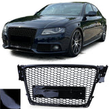 Grille de calandre nid d'abeille look RS4 pour Audi A4 B8 (2007 à 2015), vue 16