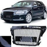 Grille de calandre nid d'abeille type RS3 pour Audi A3 8P (2005 à 2012), vue 8