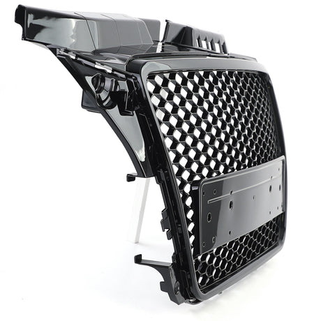 Grille de calandre noire nid d'abeille type RS3 pour Audi A3 8P (2005 à 2012), vue 4