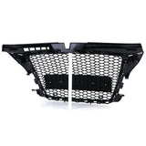 Grille de calandre noire nid d'abeille type RS3 pour Audi A3 8P (2005 à 2012), vue 6