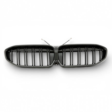 Grilles de calandre LED noires pour BMW Série 3 G20 (2018 à 2025), double lame, avant restylage (2018 à 2021)