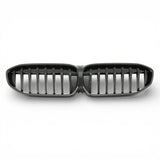 Grilles de calandre LED noires pour BMW Série 3 G20 (2018 à 2025), simple lame, avant restylage (2018 à 2021)