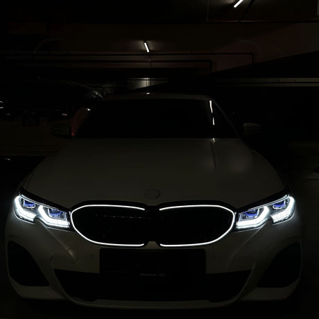 Grilles de calandre LED noires pour BMW Série 3 G20 (2018 à 2025), vue 6