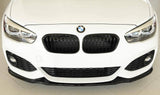 Grilles de calandre noir brillant pour BMW Série 1 F20 F21 look M Performance (2011 à 2019), vue 2