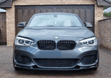 Grilles de calandre noir brillant pour BMW Série 1 F20 F21 look M Performance (2011 à 2019), vue 4