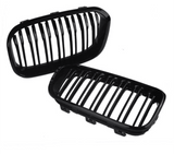 Grilles de calandre noir brillant pour BMW Série 1 F20 F21 look M Performance (2011 à 2019), vue 6