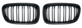 Grilles de calandre noir brillant pour BMW Série 1 F20 F21 look M Performance (2011 à 2019), vue 9