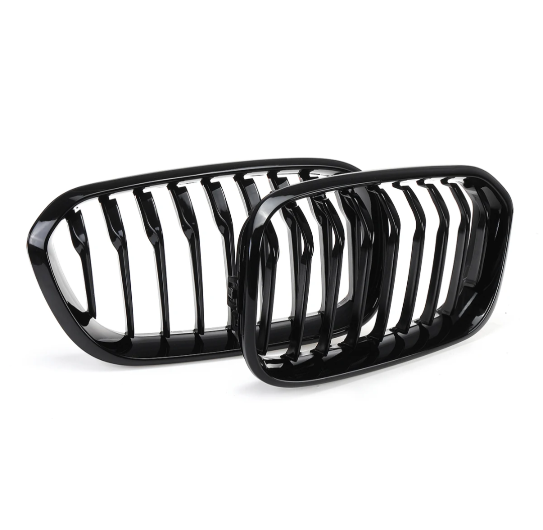 Grilles de calandre noir brillant pour BMW Série 1 F20 F21 look M Performance (2011 à 2019), vue 16