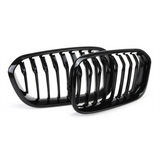 Grilles de calandre noir brillant pour BMW Série 1 F20 F21 look M Performance (2011 à 2019), vue 16