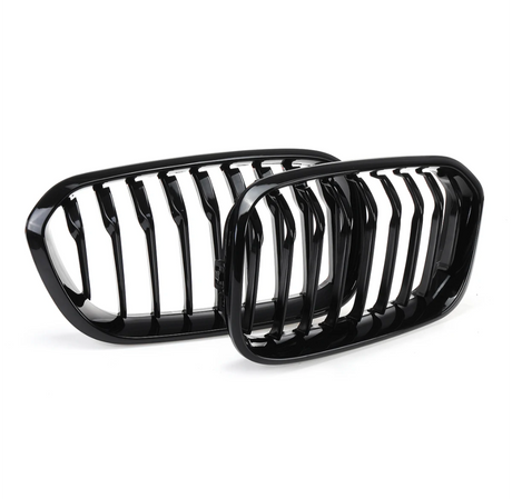 Grilles de calandre noir brillant pour BMW Série 1 F20 F21 look M Performance (2011 à 2019), vue 16