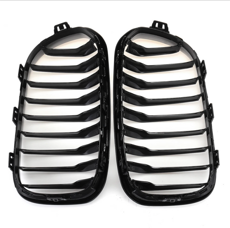 Grilles de calandre noir brillant pour BMW Série 1 F20 F21 look M Performance (2011 à 2019), vue 17