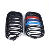 Grilles de calandre noir brillant pour BMW Série 1 F20 F21 look M Performance (2011 à 2019), vue 22