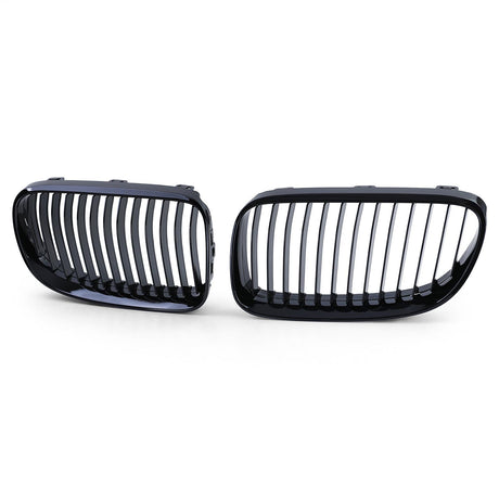 Grilles de calandre noir brillant pour BMW Série 3 E92 E93 look M Performance (2006 à 2014), vue 5