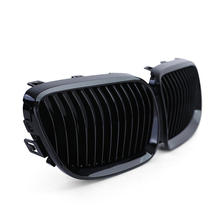 Grilles de calandre noir brillant pour BMW Série 3 E92 E93 look M Performance (2006 à 2014), vue 6