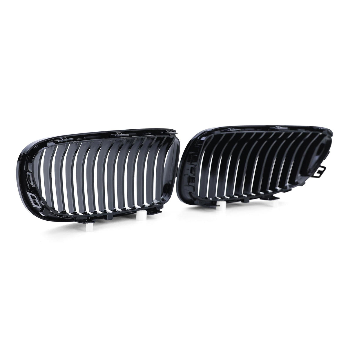 Grilles de calandre noir brillant pour BMW Série 3 E92 E93 look M Performance (2006 à 2014), vue 7