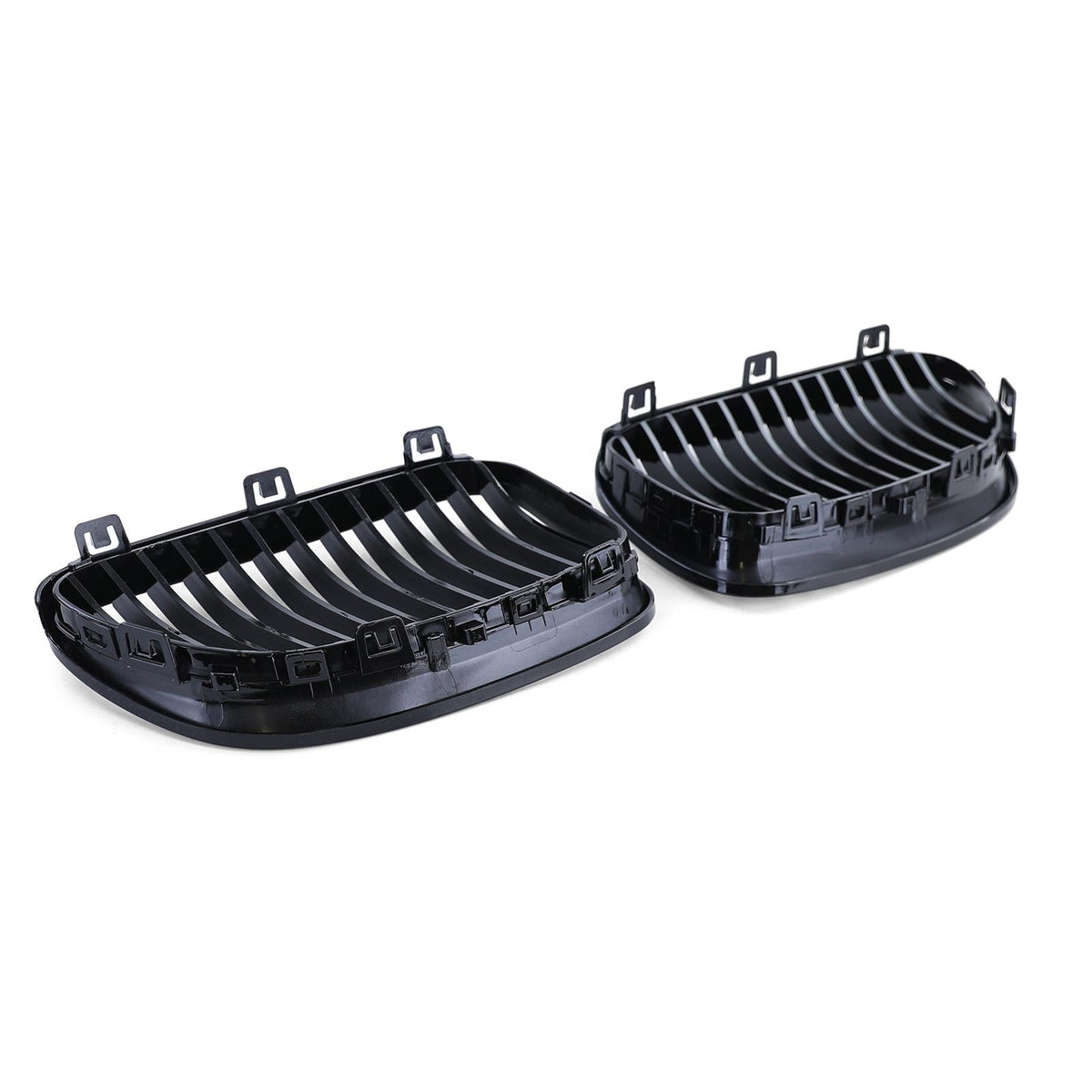 Grilles de calandre noir brillant pour BMW Série 3 E92 E93 look M Performance (2006 à 2014), vue 8