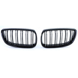 Grilles de calandre noir brillant pour BMW Série 3 E92 E93 look M Performance (2006 à 2014), double lame