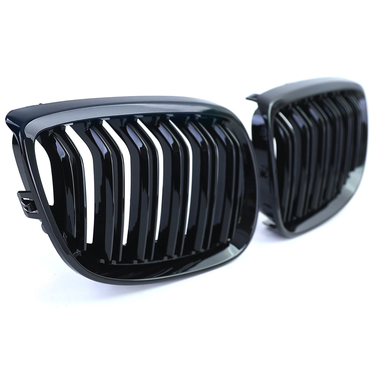 Grilles de calandre noir brillant pour BMW Série 3 E92 E93 look M Performance (2006 à 2014), vue 11