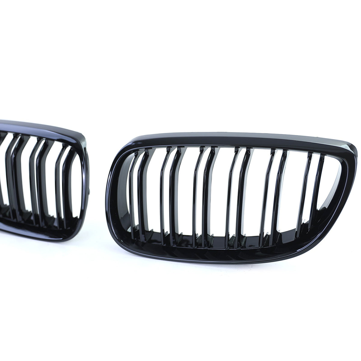 Grilles de calandre noir brillant pour BMW Série 3 E92 E93 look M Performance (2006 à 2014), vue 12