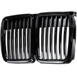 Grilles de calandre noir brillant pour BMW Série 3 et M3 E30 (1982 à 1991), coloris noir brillant