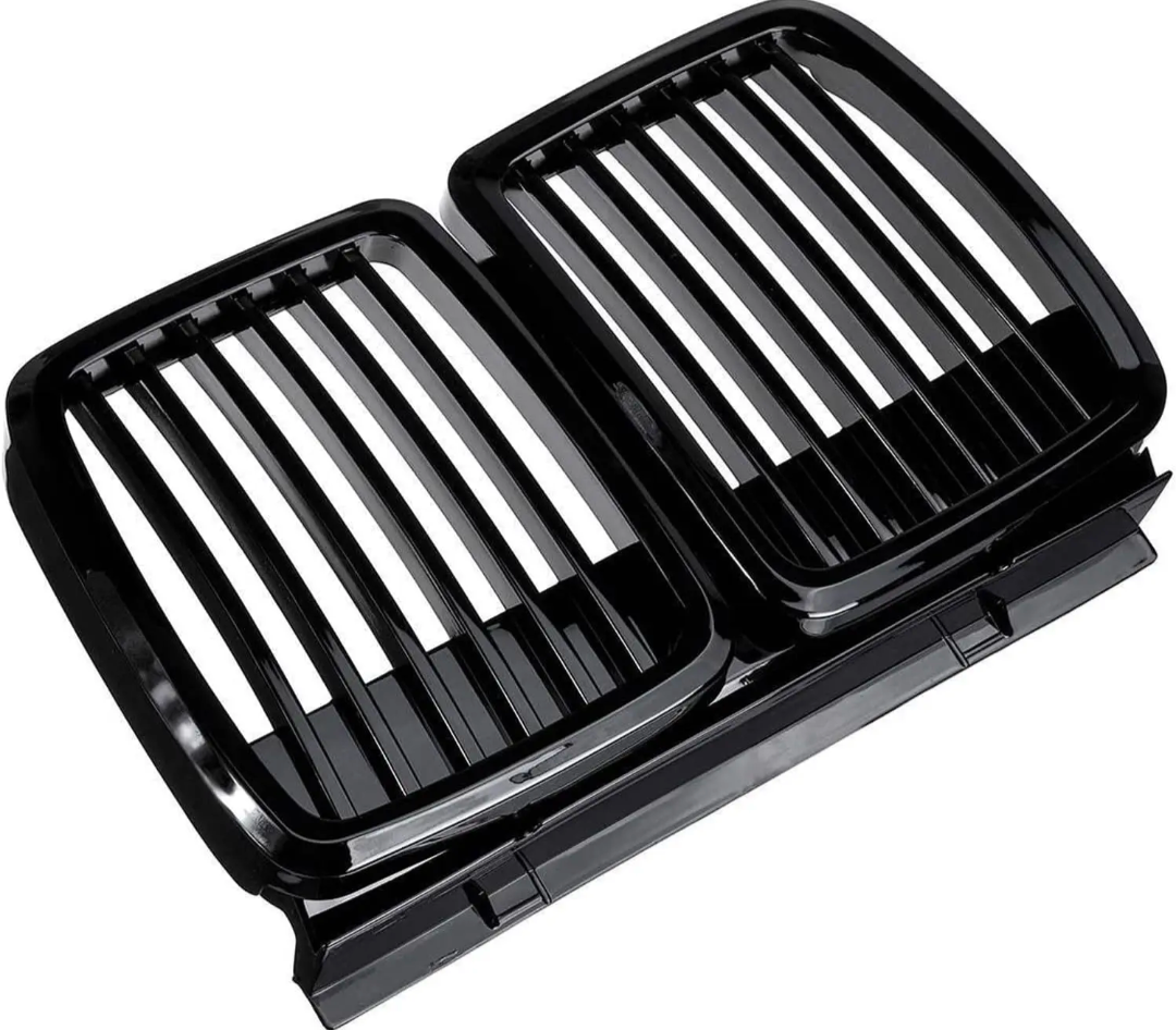 Grilles de calandre noir brillant pour BMW Série 3 et M3 E30 (1982 à 1991), vue 7