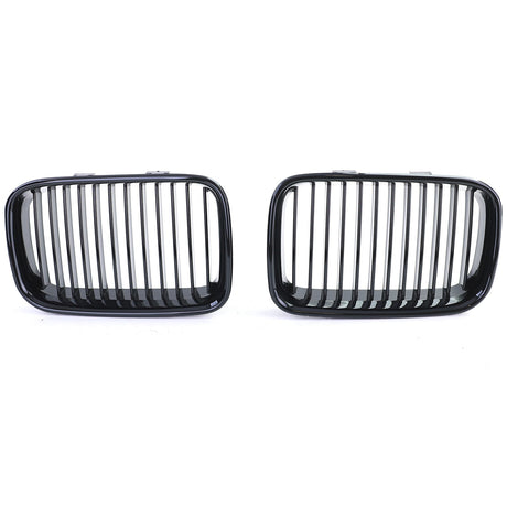Grilles de calandre noir brillant pour BMW Série 3 et M3 E36 (1992 à 1999), phase 1 - 1992 à 1996
