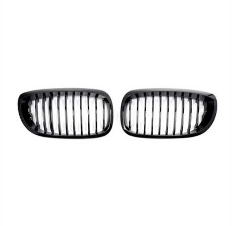 Grilles de calandre noir brillant pour BMW Série 3 M3 E46 (1998 à 2005), simple lame