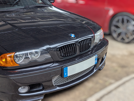 Grilles de calandre noir brillant pour BMW Série 3 M3 E46 (1998 à 2005), vue 3