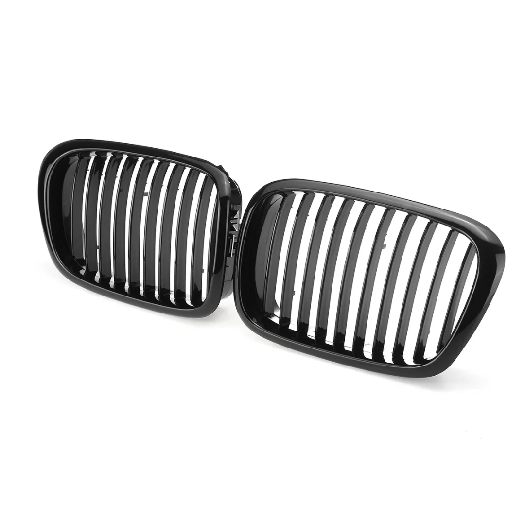 Grilles de calandre noir brillant pour BMW Série 5 E39 type M5 (1996 à 2003), vue 4
